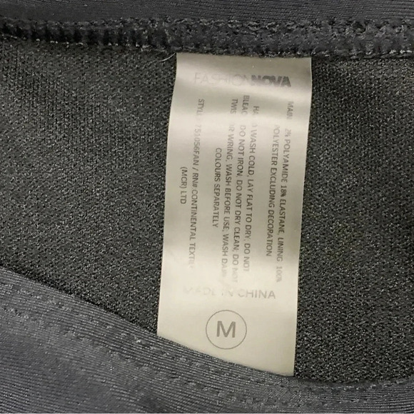 Fashion Nova Black Cut Out Swimsuit - Picture 6 of 6